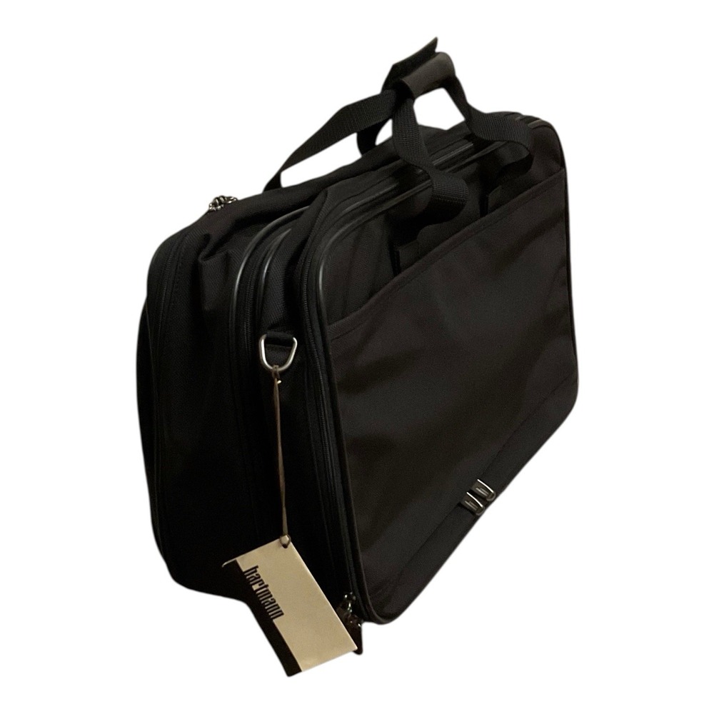 Hartmann Intensity Travel Carry On Bag Black Leather Trim NWT
